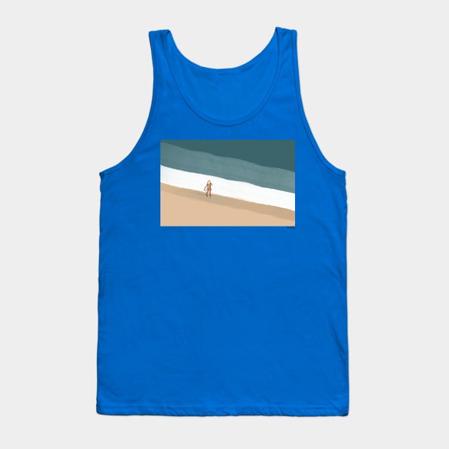 Surf Tank Top by blacknallillustration